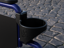 Load image into Gallery viewer, Wheelchair Frame-Mounted Cup Holder (45° / 90°)