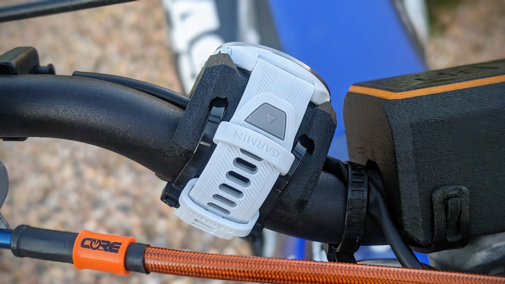 Bicycle Handlebar Bike Mount Holder Silicone Watch... - Grandado Bicycle Handlebar Bike Mount Holder Silicone Watch... - Grandado