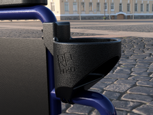 Load image into Gallery viewer, Wheelchair Frame-Mounted Cup Holder (45° / 90°)
